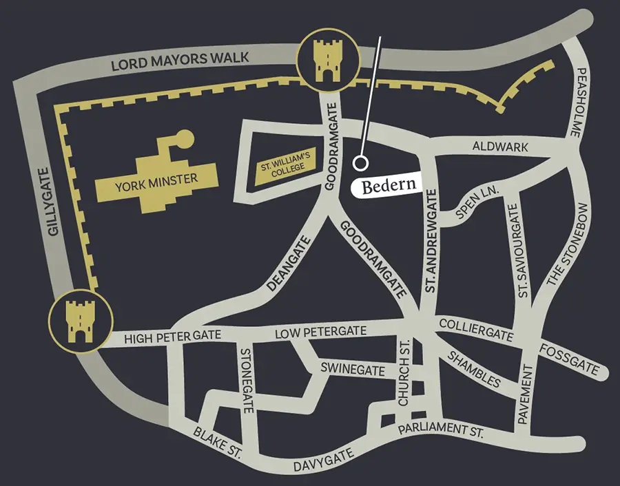 Bedern Hall Map