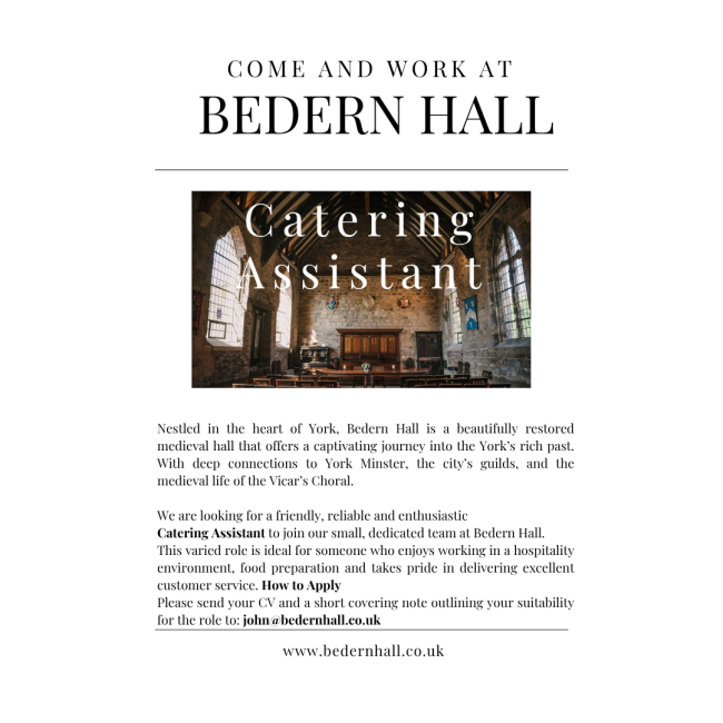 Catering Assistant Ad
